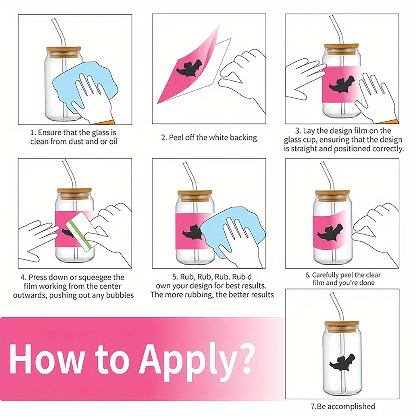 ديزني الكابوس قبل عيد الميلاد 16 أوقية الأشعة فوق البنفسجية DTF كأس يلتف زجاجة ملصق للزجاج Libbey يمكن زجاجة ذاتية اللصق مقاوم للماء