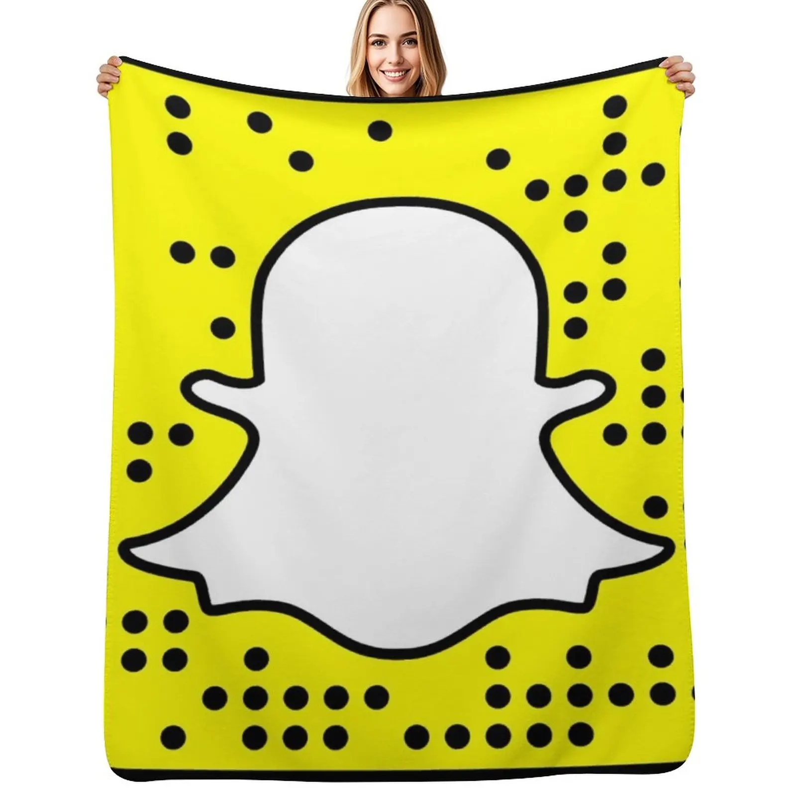 Плед Snapchat: легкий в уходе, комфортный, для дивана