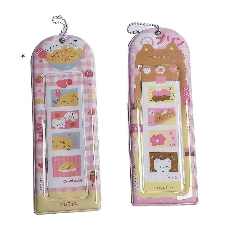 جديد لطيف 4 حامل بطاقة الشبكة كوريا المعبود بطاقة صغيرة تخزين قلادة بولي كلوريد الفينيل Photocard حامل حافظة بطاقات شفافة حامل المرجعية