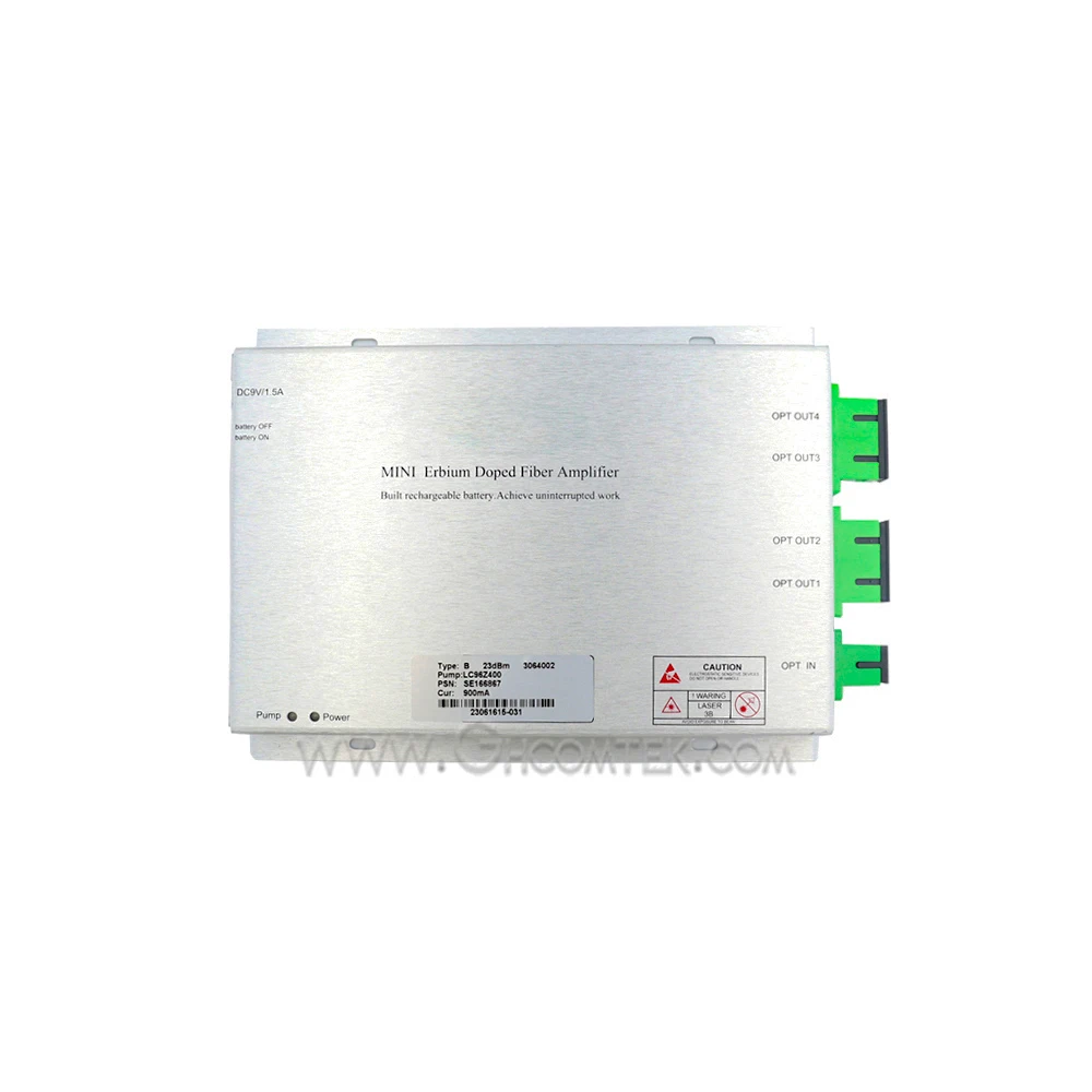 Fiber Optical Amplifier Mini Module EDFA High Power 4x16dBm SC Port