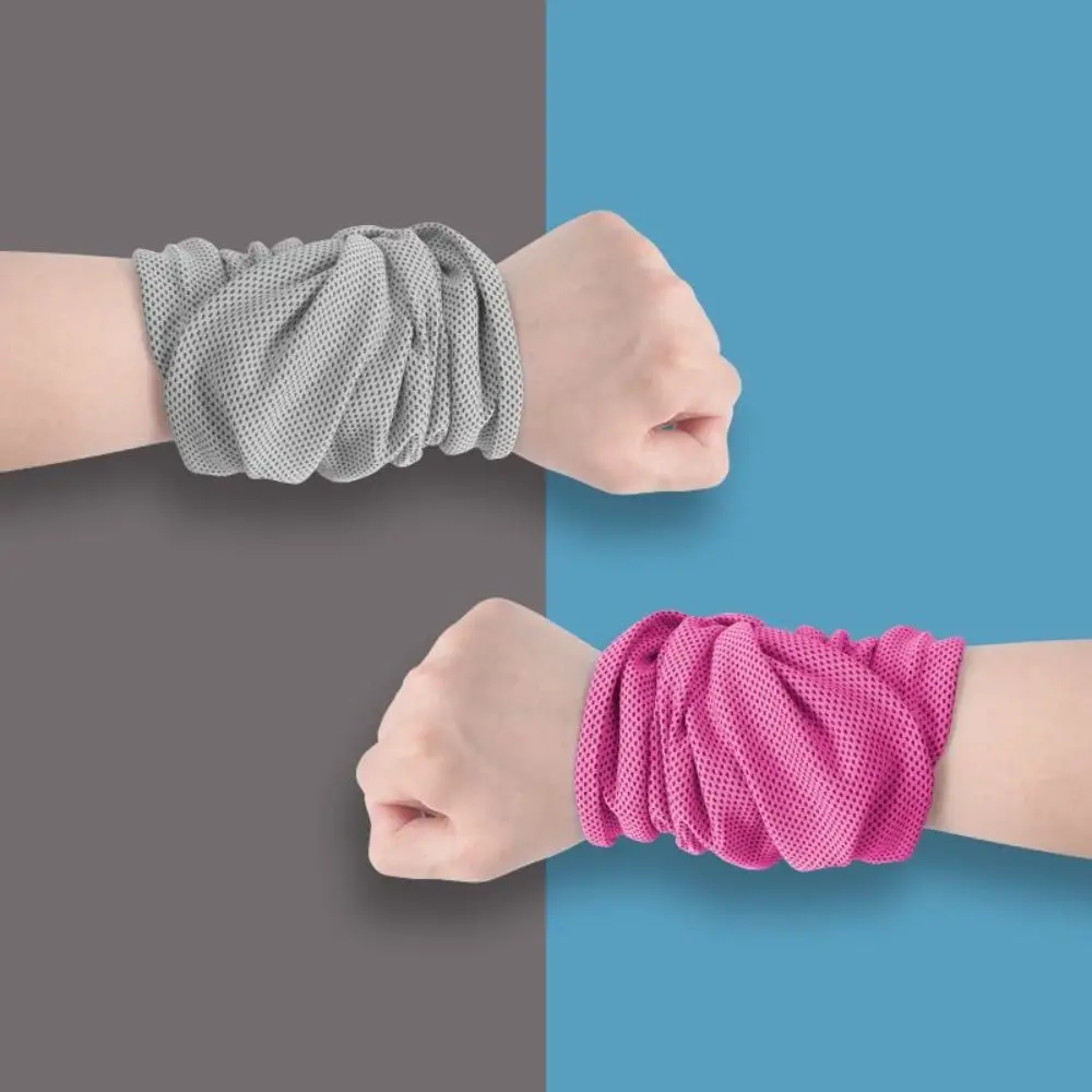 

Portable Outdoor Sport Ice Towel Sweat Absorption Wrist Protector Quick-drying Cooling Wristband for Fitness Camping Running