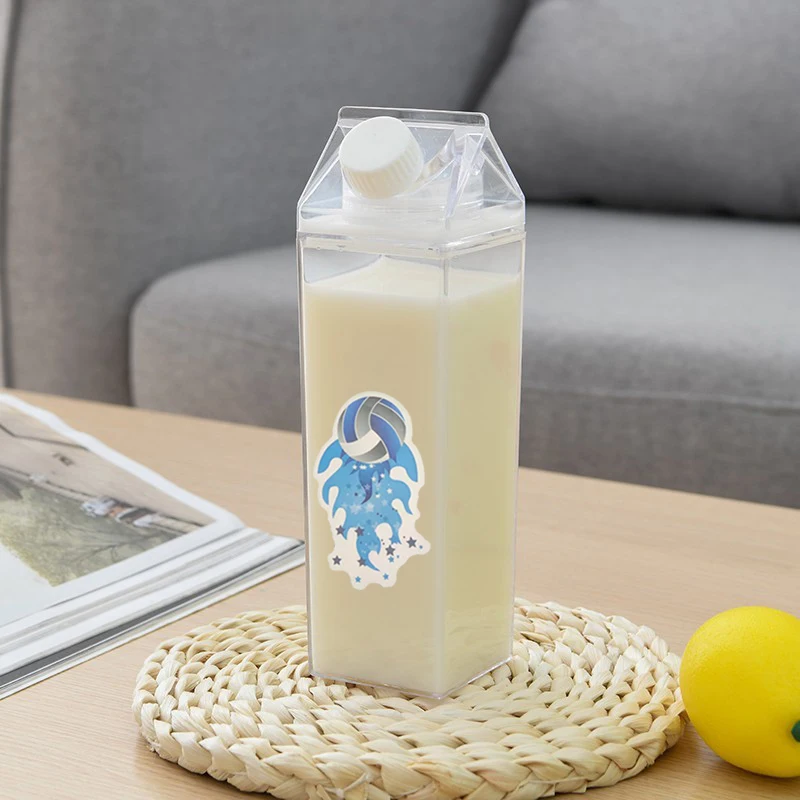 man water bottles Simple and fresh plastic water cup students portable creative resistant tea men women anti-fall cup my bottle