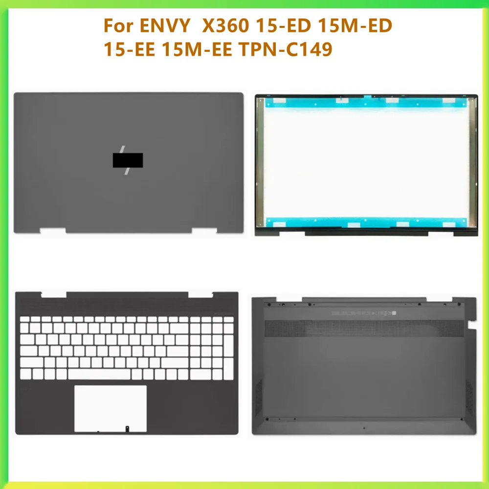 

New Laptop LCD Back Bezel Frame Top Case Palmrest Upper Bottom Cover Case For Hp ENVY X360 15-ED 15M-ED 15-EE 15M-EE TPN-C149