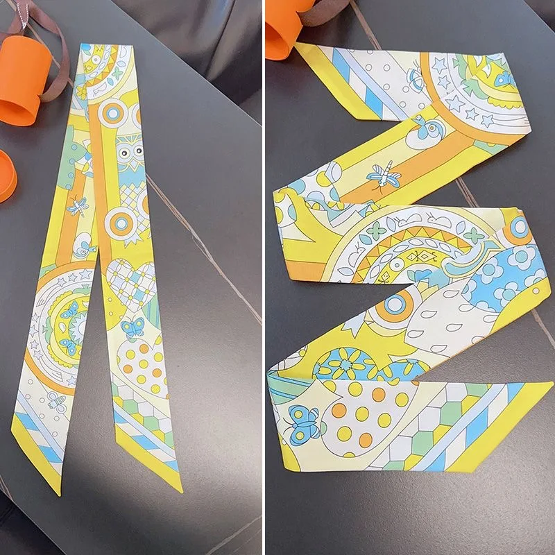 Ins موضة الحب تصميم دلو حقيبة وشاح طويل الشريط مقبض التعادل أنيق الرقبة التفاف الديكور للنساء حقائب اكسسوارات هدية