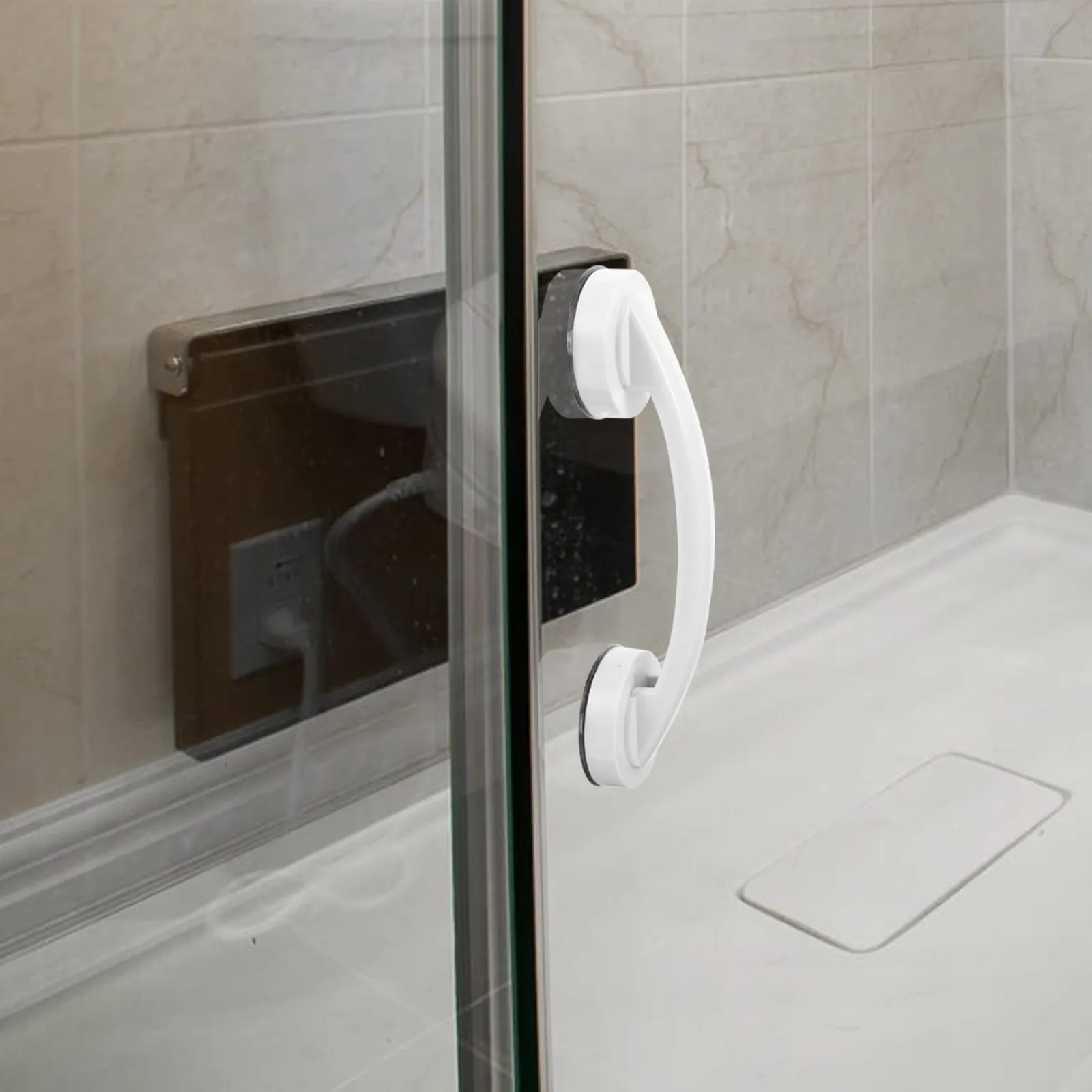 

Non-Skid Plastic Bathroom Grab Bar Safety Handrail for Elderly Shower Toilet Bathtub Use Bathroom Safety Bars for Seniors
