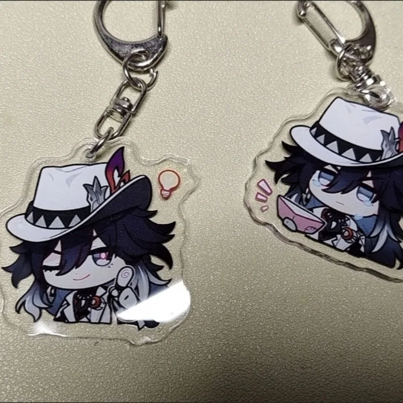 Honkai:Star Rail Ashveil Galaxy Ranger Expression Pattern Keychain Accessories Special Week Bag Charm Cute Backpack Pendant Gift
