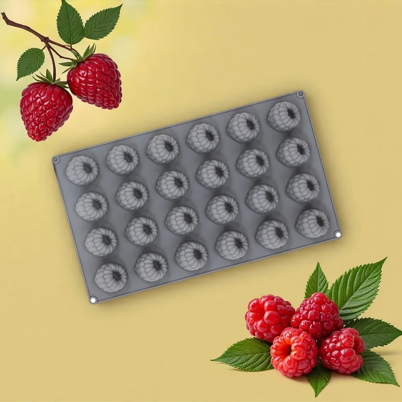 Non-Stick Silicone Raspberry Charlotte Mold with Central Tube-Oven-Safe up to 446°F (230°C), Layered Cake Pan with Ergonomic Lid view 2