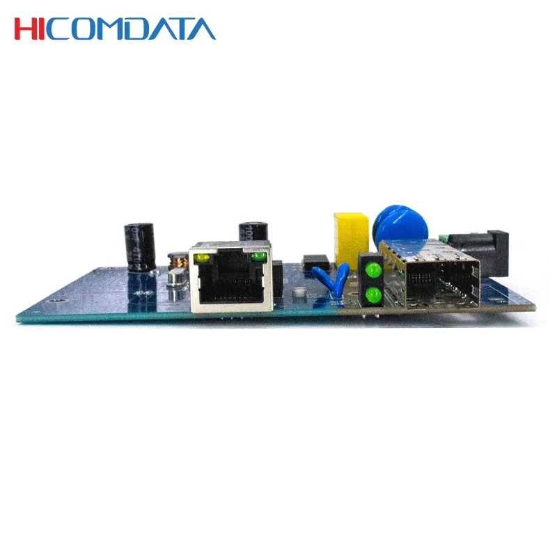 2-portowy przemysłowy przełącznik 100M PCBA 1*100M port SFP i 1*10/100M portów RJ45, obsługa portu światłowodowego moduł SFP