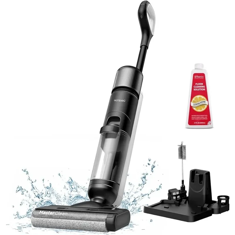 Ultenic Cordless Vacuum Mop All in One Combo,Wet Dry Vacuum Cleaner,Self-Cleaning Long Runtime,Smart Mess Detection, LCD Display