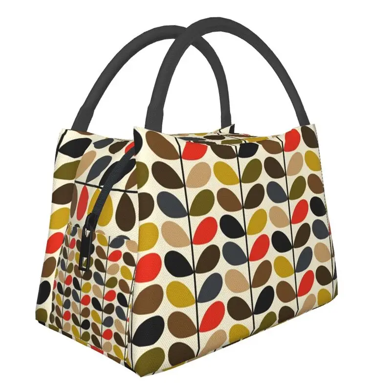 

Custom Orla Kiely Lunch Bags Men Women Thermal Cooler Insulated Lunch Boxes for Work Pinic or Travel