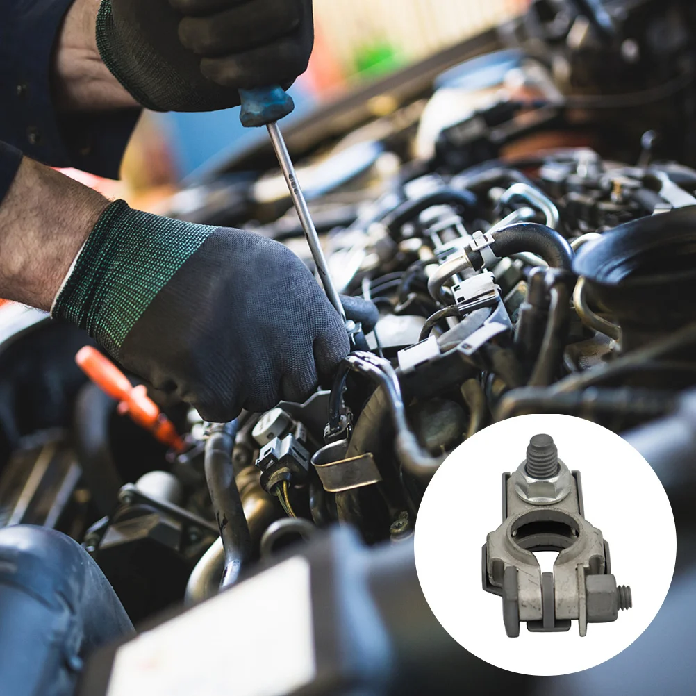 

Car Terminal Compatible for 90982-05035 90982-06022 Negative Connector Tinned Copper Corrosion Resistant Die Casting Car