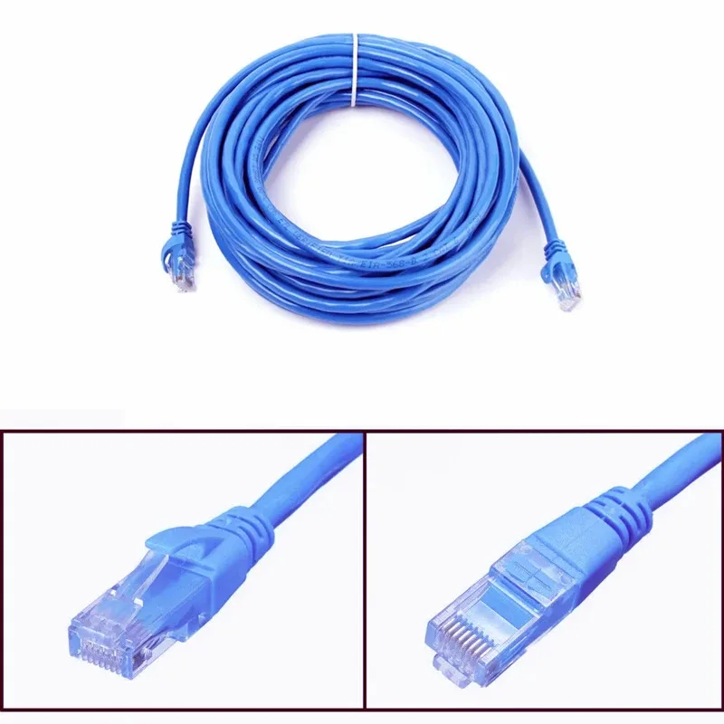 5M/10M/20M Ethernet Cable CAT6E RJ45 Lan Cable UTP Networking Cable Patch Cord for IP POE Camera Desktop Computers Switch Router