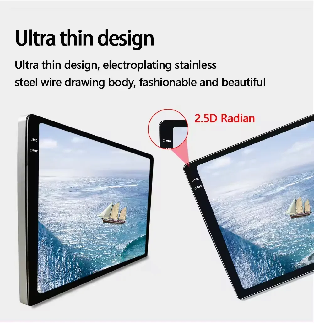 TS10 Universal Screen Car DVD Player, 2K QLED, 8Core, 64GB, 128GB, 10.36 Polegada, 2000x1200