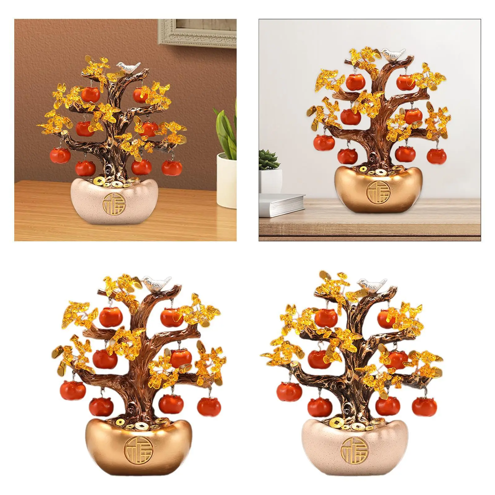 Money Tree Statue Collection Resin Artwork robusta scultura orientale Feng Shui