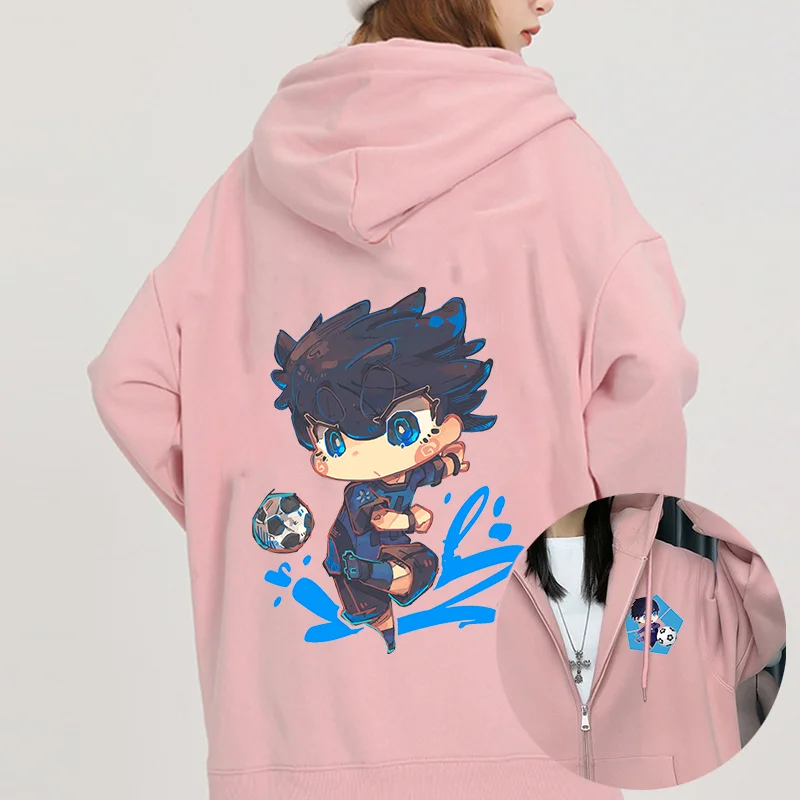 Anime BLUE LOCK Isagi Yoichi Print Hoodies Couple student street sports casual Hoodies