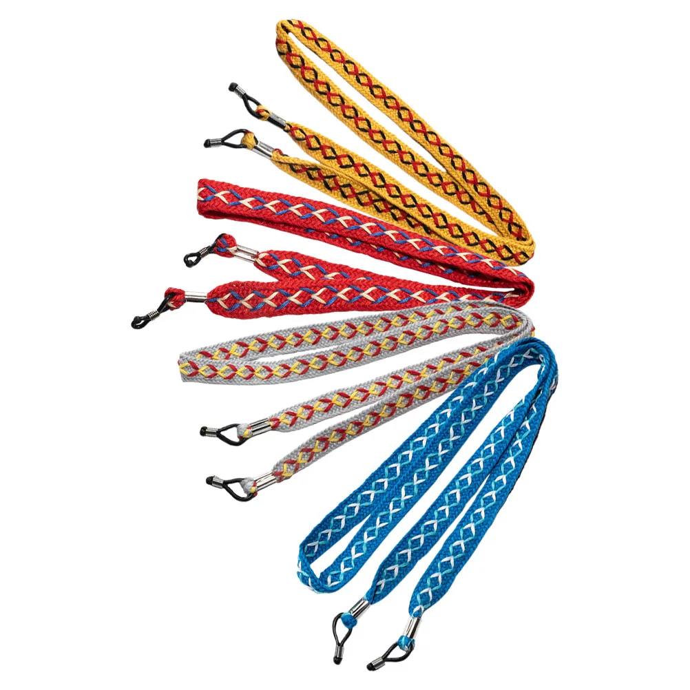 

4Pcs Neck Eyeglass Strap Adjustable Lightweight Glasses Strap for Men Women Sunglass Holder Key Hanging Eyeglass Lanyard