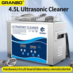Granbo Ultrasonic Cleaner 4.5L Variable Wave Degas Deep Cleaning Tool Auto Parts Oil Injector Spark Plug Carburetor 3D Mould