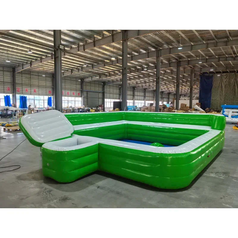 Customized Backyard Water Play Center Inflatable Barn Pool for Children Outdoor Family Water Party