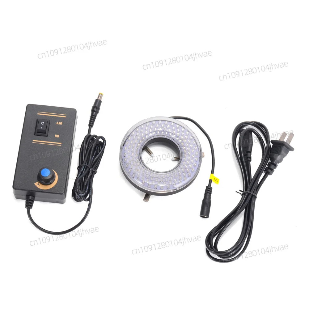 

Adjustable Blue 148 LED Ring Lights 4 Ring Illuminator Lamp for Industrial Microscope Camera Magnifier with Power Adapter