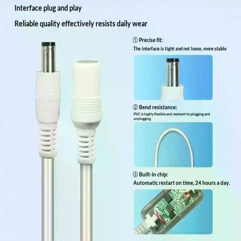 1Pc Timing 24H Automatic Power Off Reset Line DC 5V-15V 5.5x2.1mm Router Rebooter WiFi Reset Router Timing Restart Module Auto