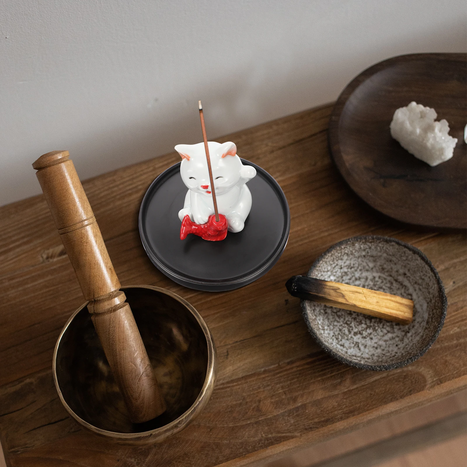 

Decorative Incense Tray Compact Tabletop Burner Material Relaxing Home Accessory Multi Functional Artistic