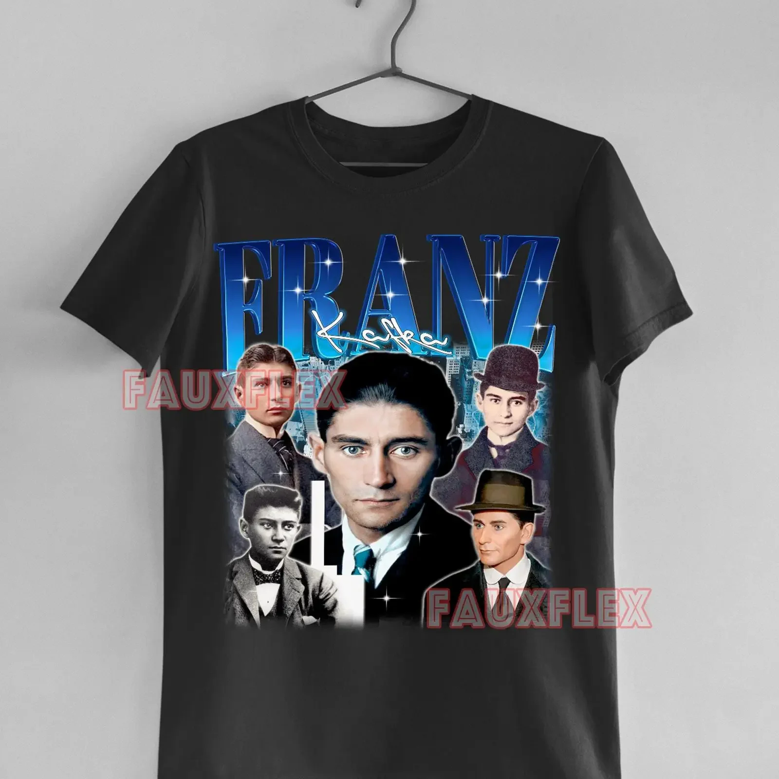 Vintage Franz Kafka Bootleg T shirt Retro Literature Writer Fan Casual Merch for Book Lovers vintage Washed Unisex Slightly