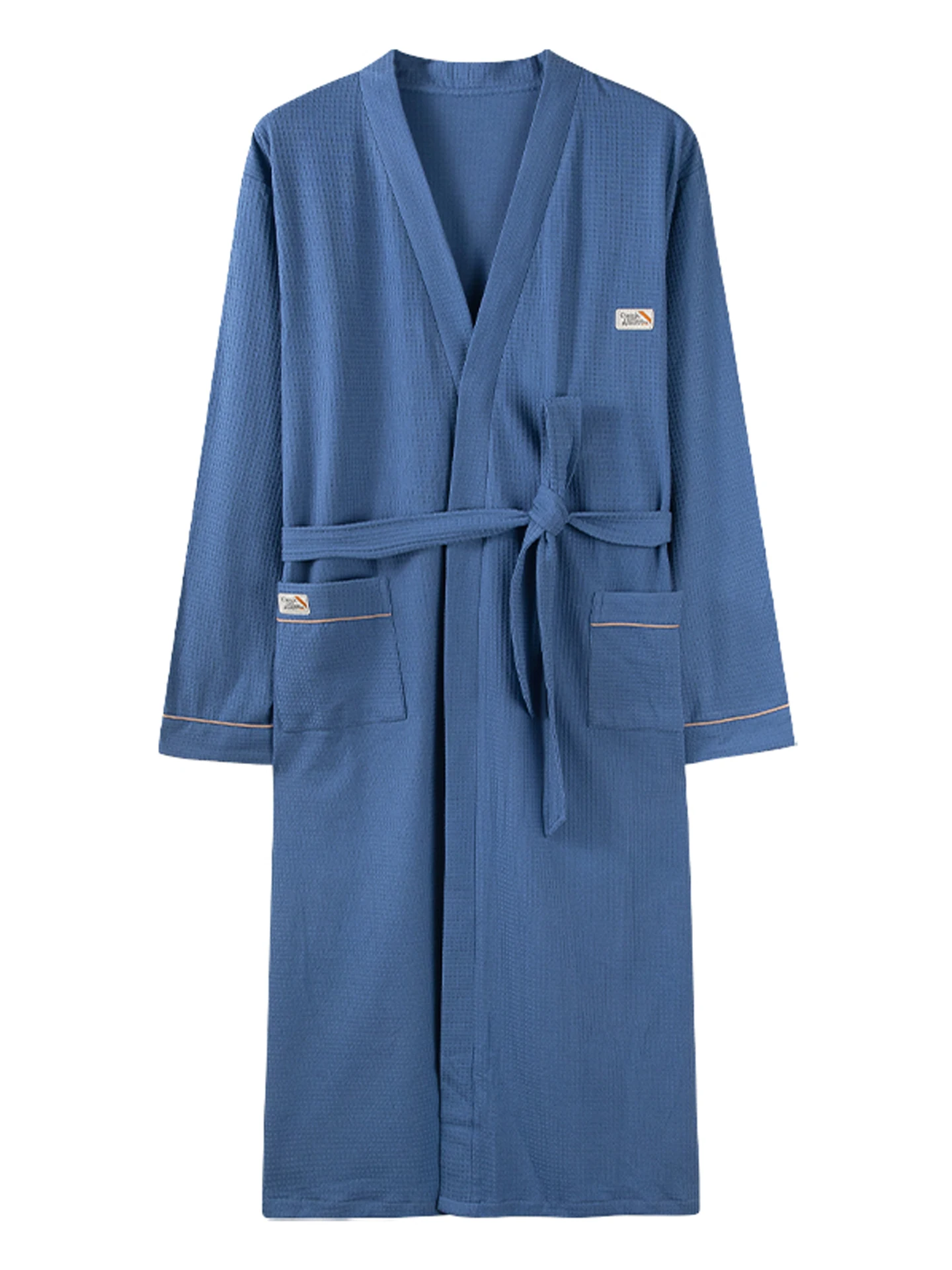 fenteng-men's-pure-cotton-sleepwear-long-sleeve-thin-style-morning-robe-bathrobe-comfortable-breathable-home-clothes