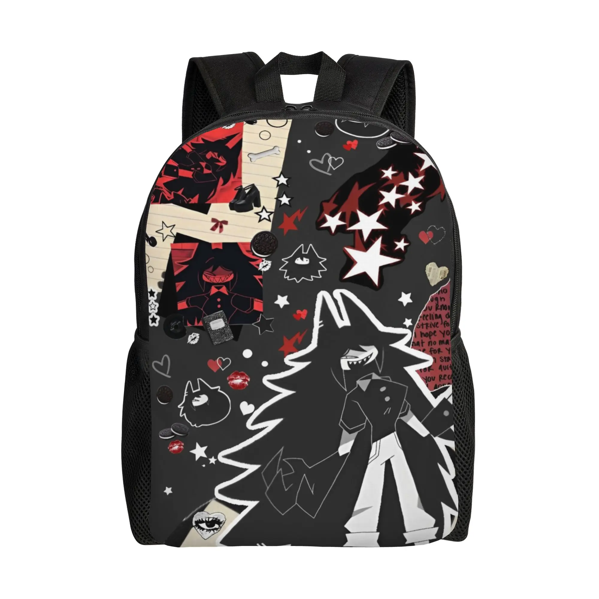 

Miss Circle Backpack with Pocket High School Hiking Fundamental Paper Education Daypack for Men Women College Shoulder Bag