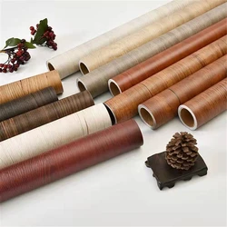 Wood Grain Peel and Stick Wallpaper Self Adhesive Rustic Removable Contact Paper Plank for Countertop Cabinets Vinyl Film Roll