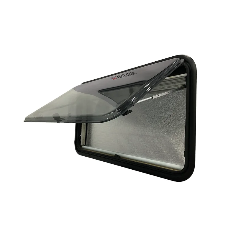 CE and ECE Certificated R70 Round Corner RV Caravan Trailer Side Window 500*500mm With Sun Blind Custom Sizes