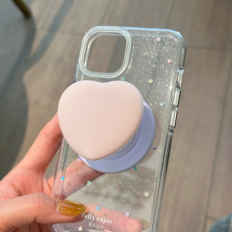 

Dopamine Love Heart Phone Stand Foldable Grip Griptok Phone Holder For iPhone 17 Pro Max Samsung Phone Stand Holder Accessories