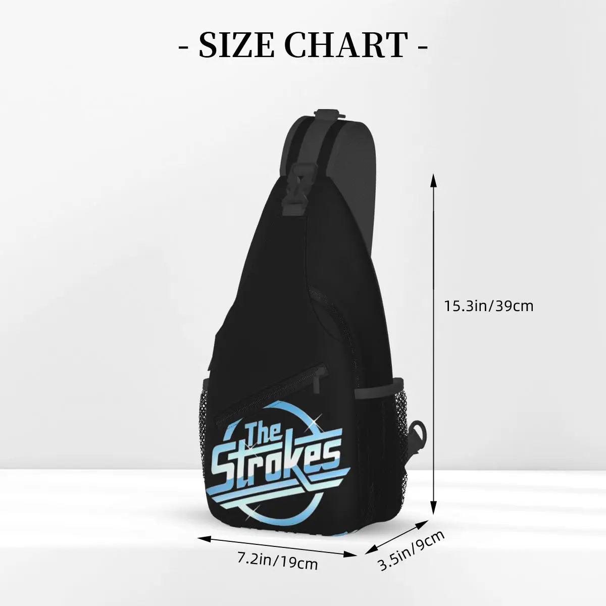 The Stroke-Mochila pequeña para deportes al aire libre, bolso de hombro cruzado en el pecho, mochilas de día divertidas, paquete de moda Retro