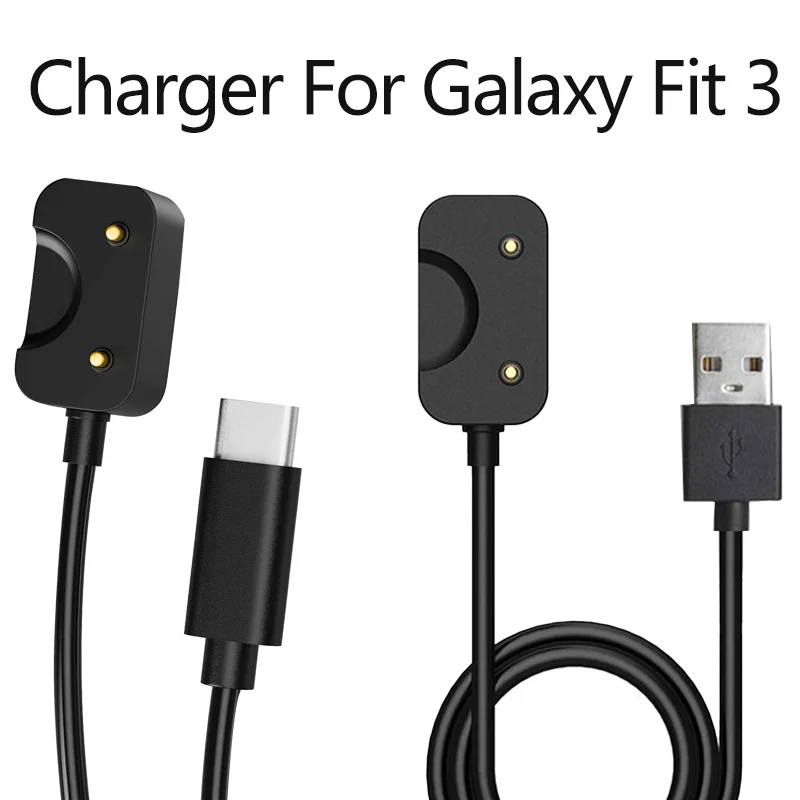 WatchCharger For Samsung Galaxy Fit 3 SM-R390 Charger USB-C Charger Smart Watch Charger Replacement Charging Cable USB or Type C