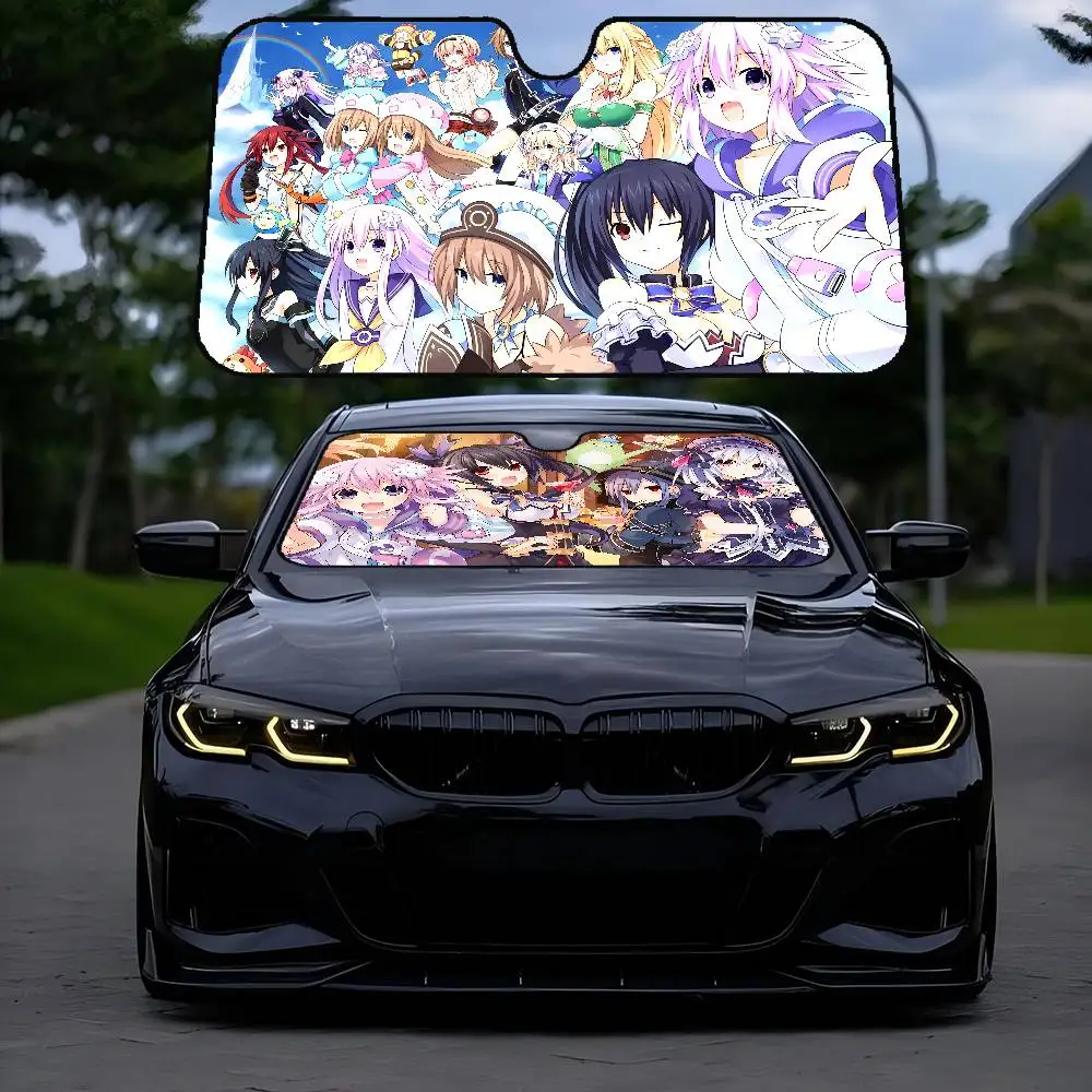 

H-Hyperdimension N-Neptunia Windshield Sun Shade For Car SUV Truck Front Window Sun Shade Accessory Visor Protector Shield Cover