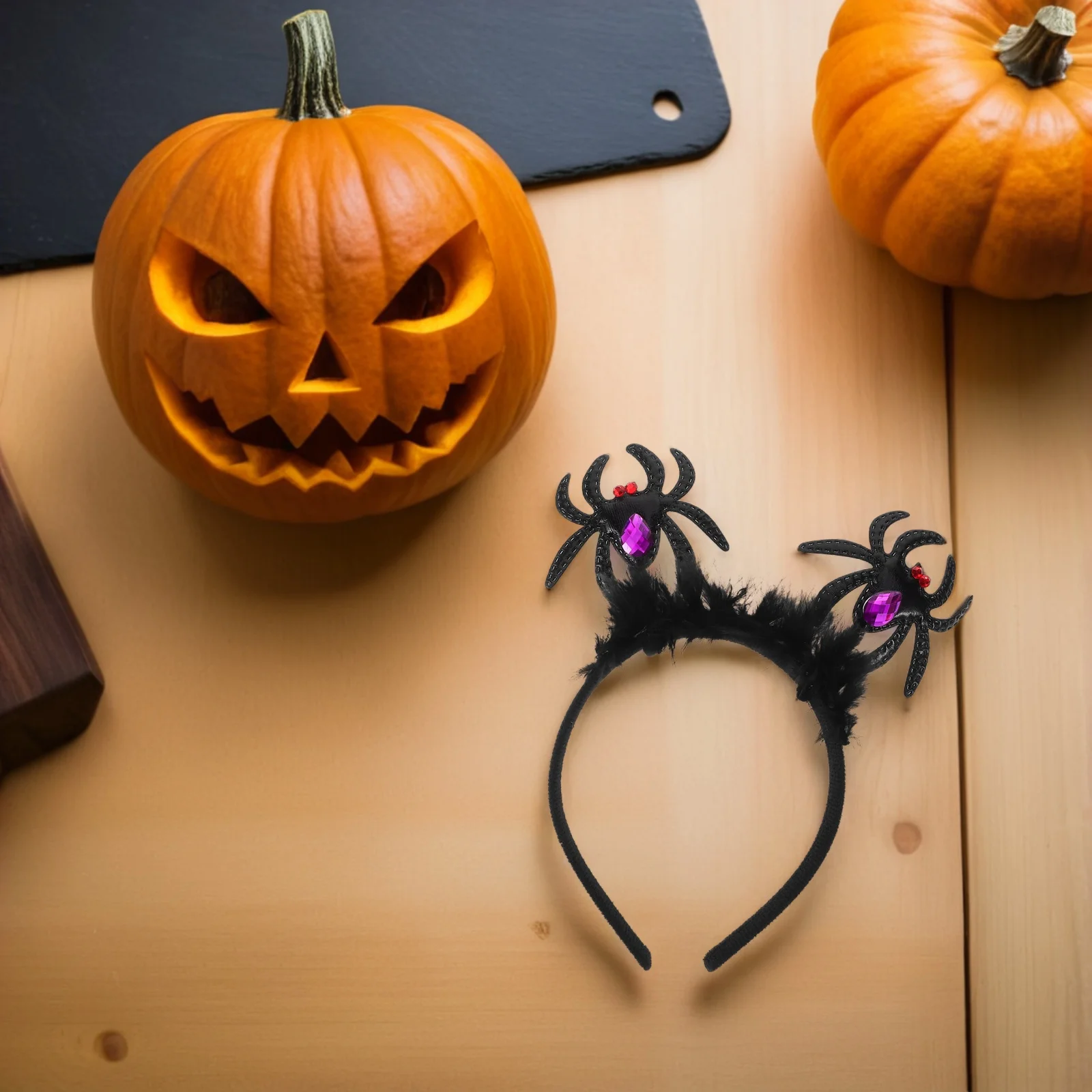 

4Pcs Halloween Spider Headbands Plume Decoration Lightweight Party Cosplay Costume Hair Accessories for Women Girls