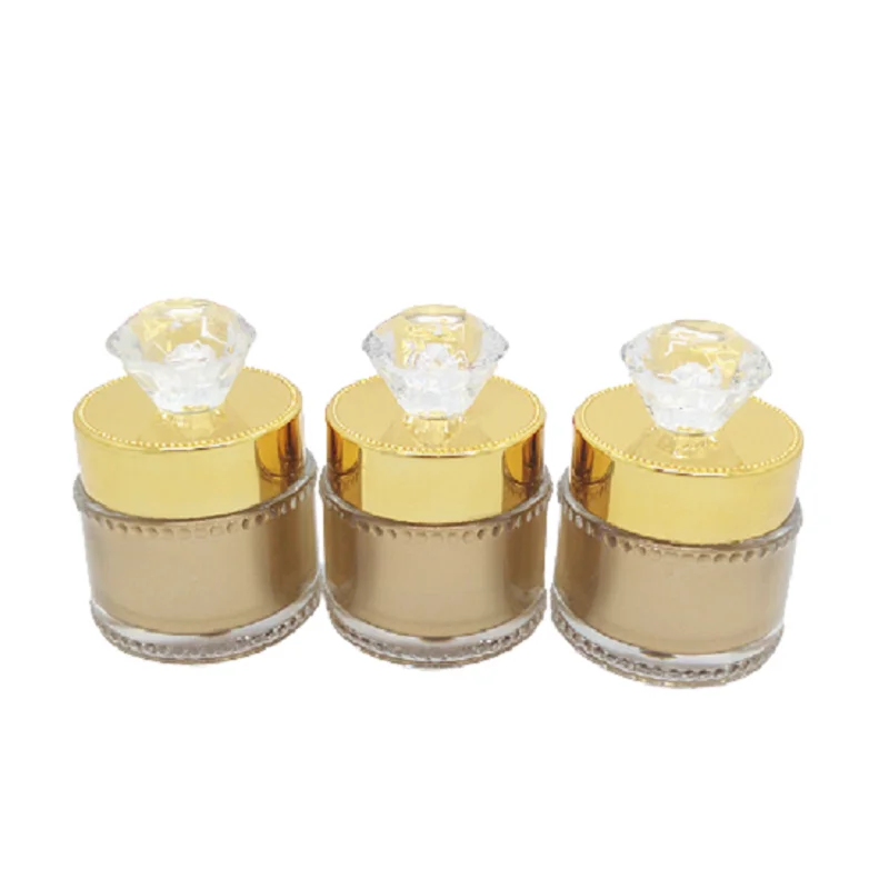 

20pcs Luxury Cream Jar Refillable Bottles Lady Makeup Pot Sample Lotion Cosmetic Container Acrylic Face Cream Jars 5g 10g