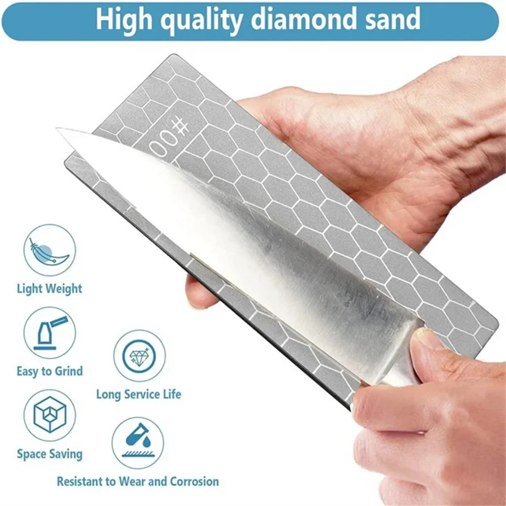 Diamond Knives Sharpening Stone 600# 1000# 1200# Grindstone Knife Sharpener Ultra-thin Honeycomb Surface Whetstone image 3