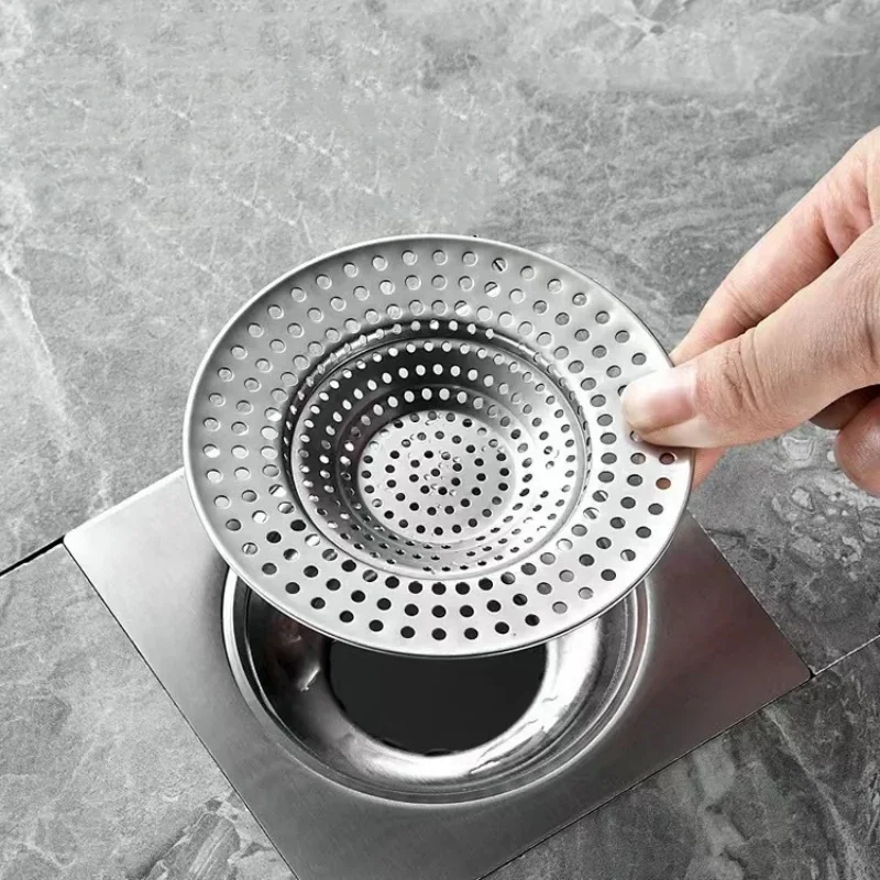 Vegetable Washing Sink Drain Filter Hair Stopper Catchers Kitchen Sink Drain Strainer Cover Sewer Outfall Filter Accessory