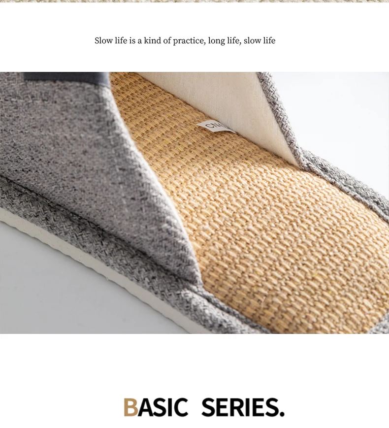 Unisex-Hausschuhe für Frühling und Herbst, für den Innenbereich, Schlafzimmer, Boden, leicht, leise, flache Sohle, atmungsaktiv, bequem, ganzjährig tragbare Hausschuhe – Detail 4