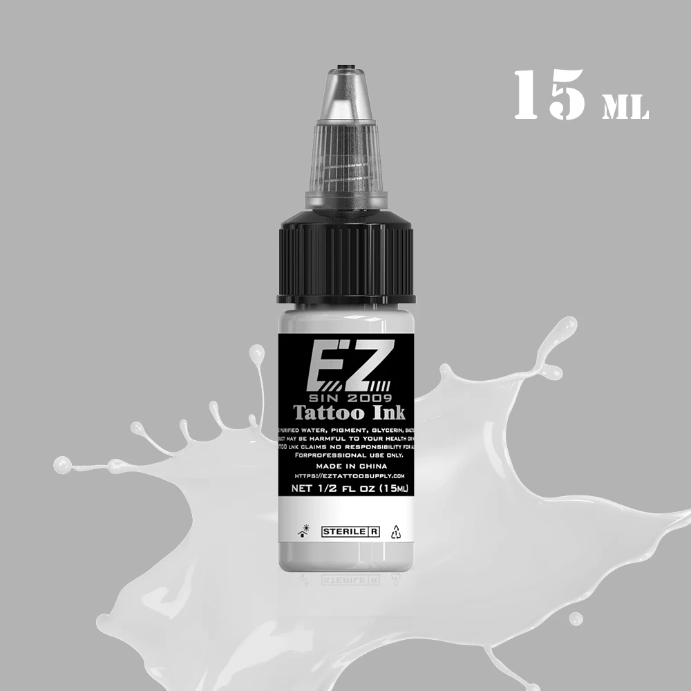 EZ Tattoo INK 1/2 OZ 15ml/Bottle Pigment Kit for 3D Makeup Beauty Skin Body Art