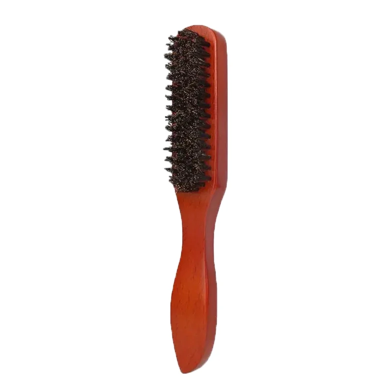 Bruine kam met puntige staartboren - unisex, glad en antistatisch, geen klitten, geen haarschade, thuisgebruik