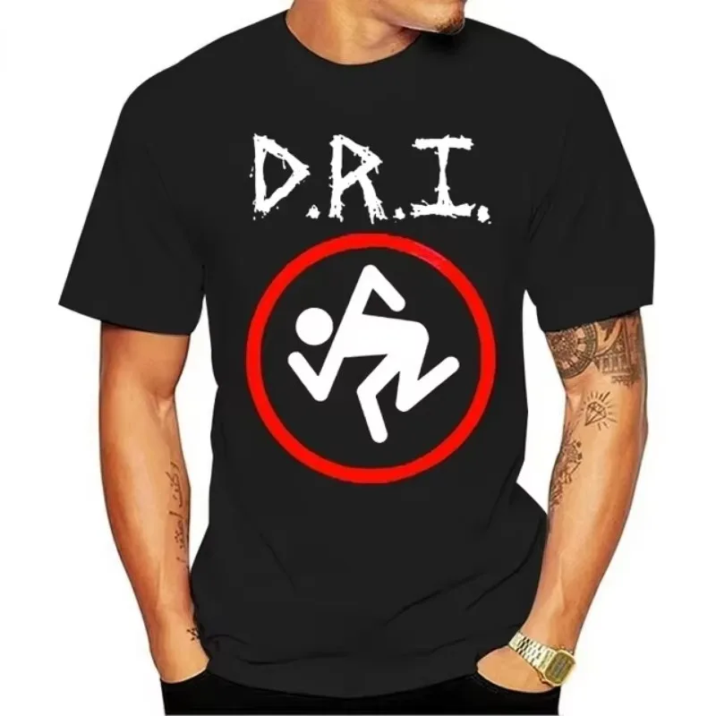Dirty Rotten Imbeciles D.R.I Garbage Metal Printed T-shirt Summer Men's and Women's Wear Pure Cotton Breathable T-shirt