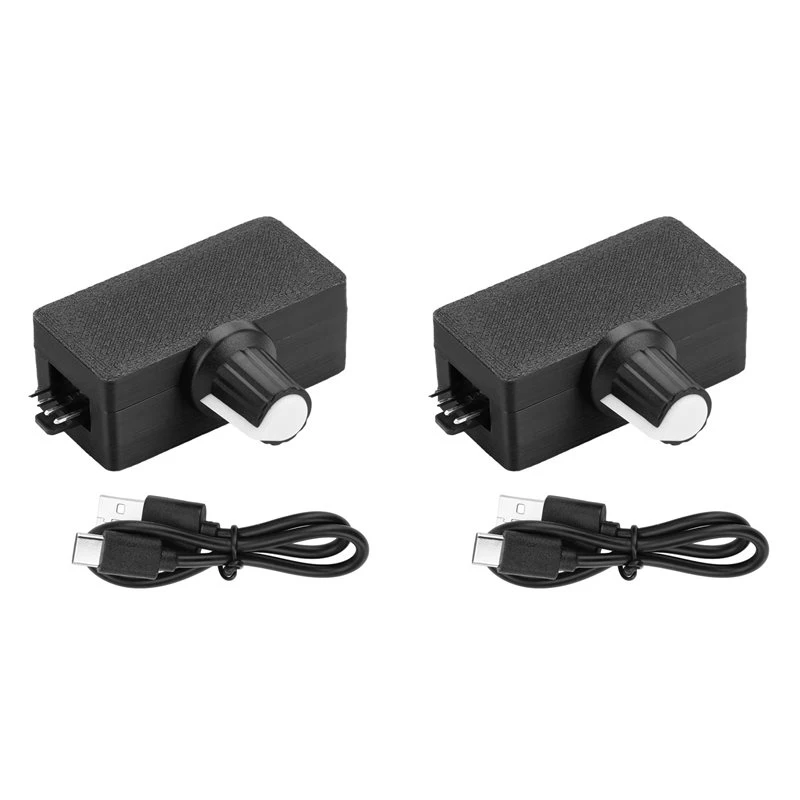 Efficientt-2X 5V PWM Speed Controller 5V 4Pin PWM Fan Governor PWM Governor USB TYPE-C Power Supply DIY Cooler For 5V 4Pin Fan