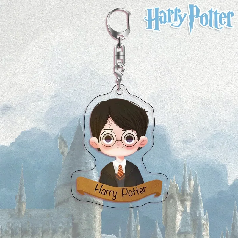 New Harriese Magician Boy Acrylic Keychain Potters Magic School Movie Peripherals Malfoy Snape Hermione Backpack Pendant Gifts