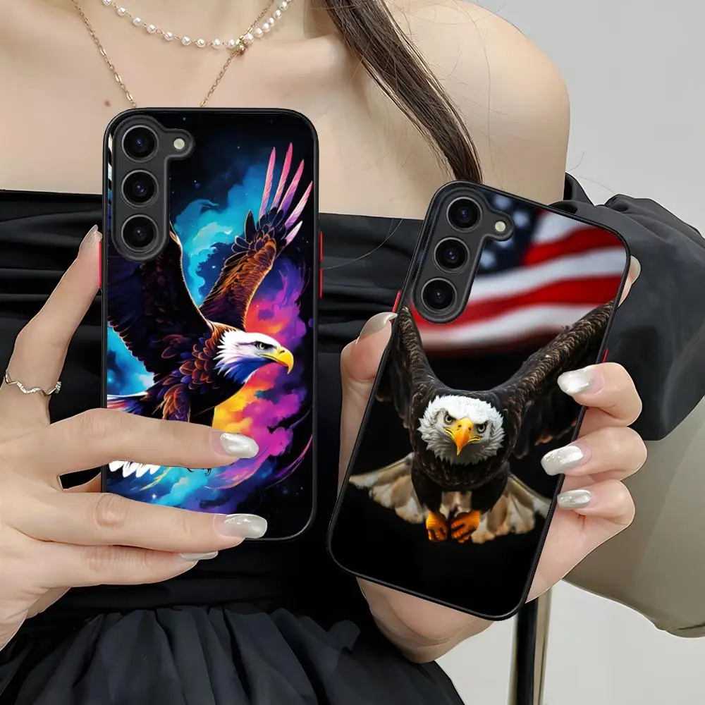 Bald Eagles Phone Case for Samsung Galaxy S26 S25 S24 S23 S22 S21 Plus FE Ultra Skin Feel Shockproof Cover