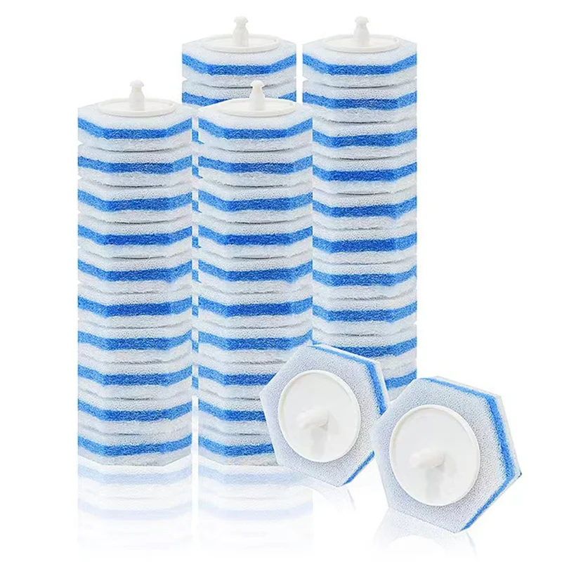 

TFORU-50PCS Сменные одноразовые насадки для туалетной палочки, совместимые со всеми стержнями для туалетной палочки, одноразовая щетка для унитаза