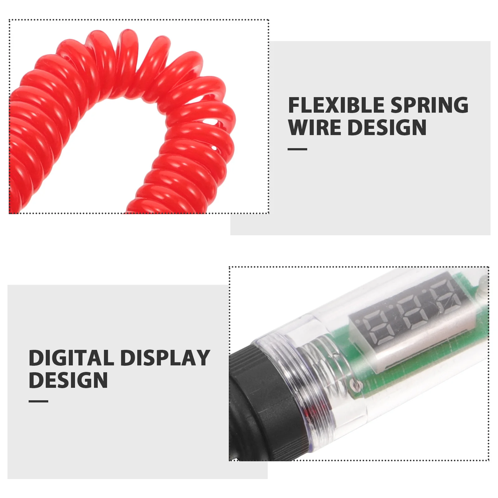 

Digital Display Electric Tester Automotive Circuit Tester Flexible Spring Wire Heavy Duty Auto Test Light