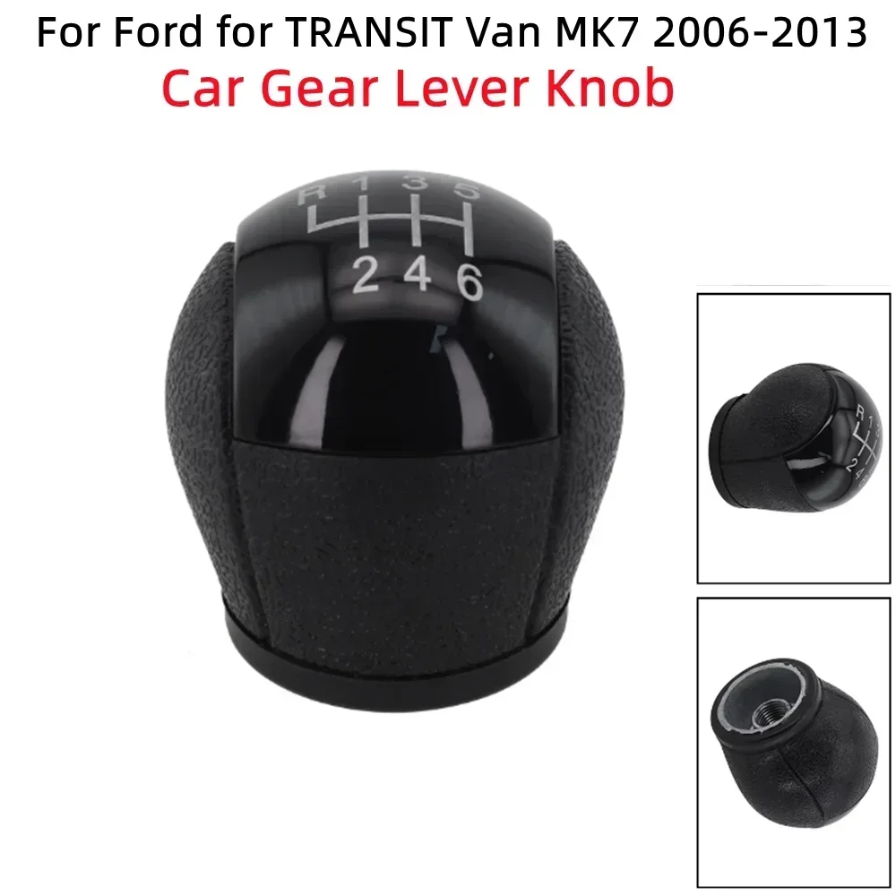 

Car Gear Lever Knob with Leather Boot for For ford For transit Van MK7 2006-2013 PU+Plastic Engineered for Longevity and Resilie