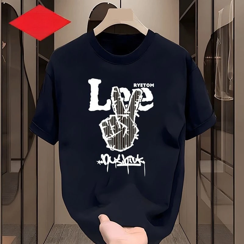 

Joint Trendy Brand Couple's New Pure Cotton Printed Short-sleeved T-shirt Men's and Women's Trendy Brand Fashion T-shirt Sports