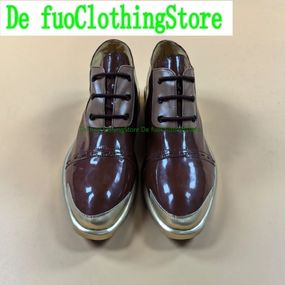 รองเท้าคอสเพลย์ DefuoClothing Identity V Prospector Gambler Skin รองเท้าสำหรับเล่นบทบาทสมมติในอนิเมะและเกม รองเท้าบูทสำหรับงานปาร์ตี้ฮาโลวีน